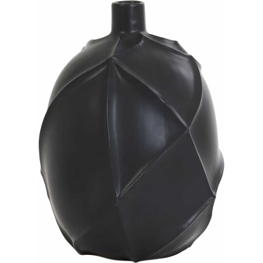 Light and Living Ventano Vase - Black - Small