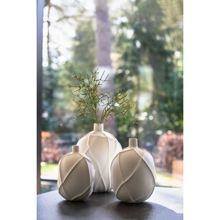 Light and Living Ventano Vase - White