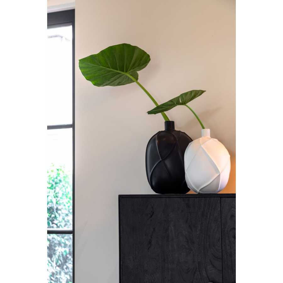 Light and Living Ventano Vase - Black - Medium