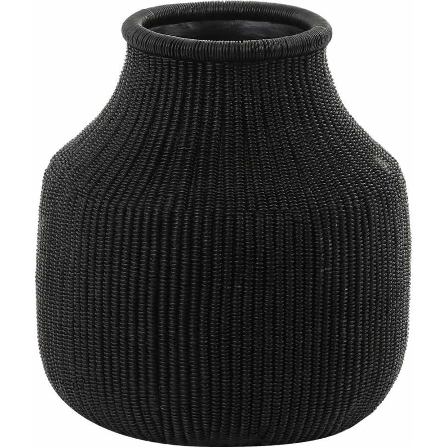 Light and Living Mokado Vase - Black - Small