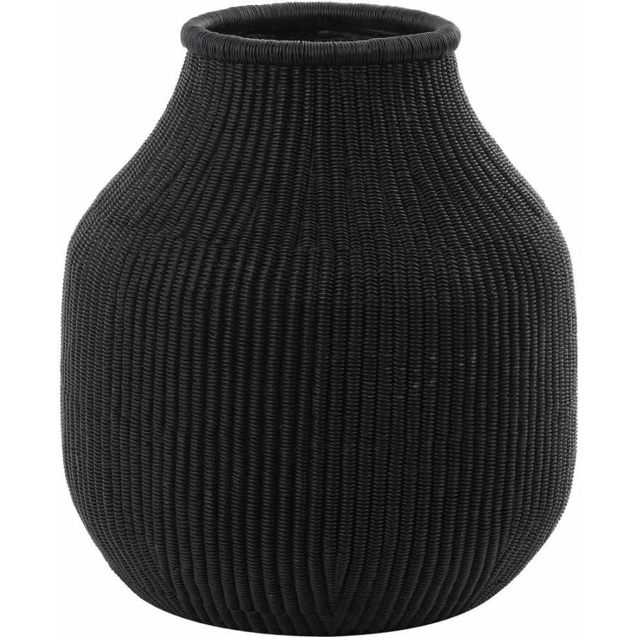 Light and Living Mokado Vase - Black - Medium
