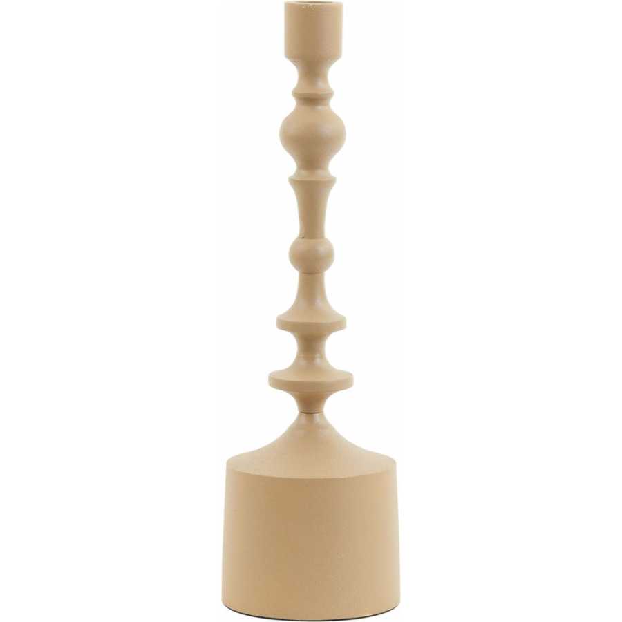 Light and Living Sheva Candlestick - Sand - Small