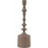 Light and Living Sheva Candlestick - Brown