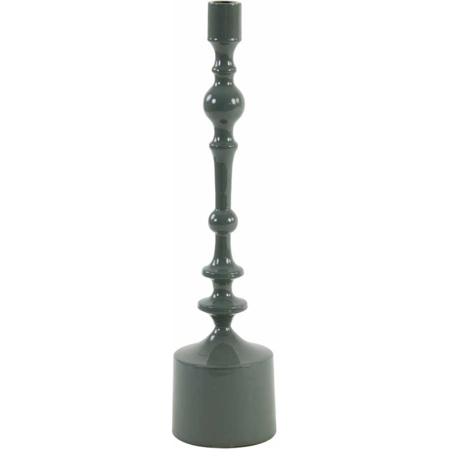 Light and Living Sheva Candlestick - Shiny Green - Large