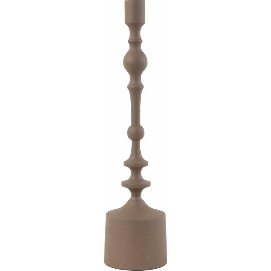 Light and Living Sheva Candlestick - Brown - Large