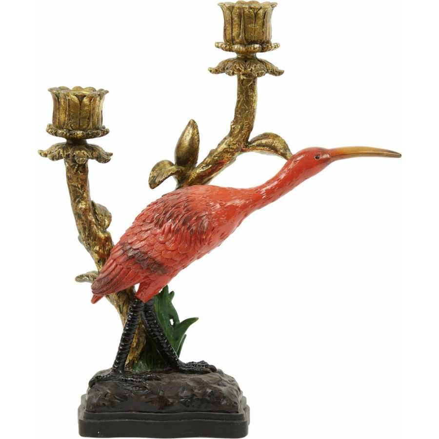 Light and Living Crane Candle Holder
