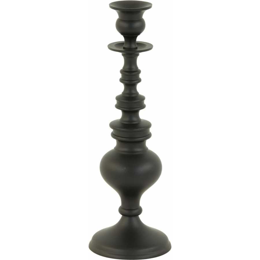 Light and Living Lizet Candle Holder - Black - Small