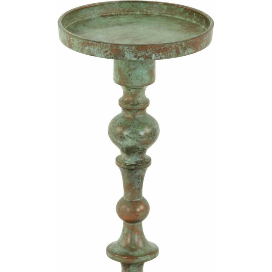 Light and Living Sheva Candle Holder - Oxidized - Small