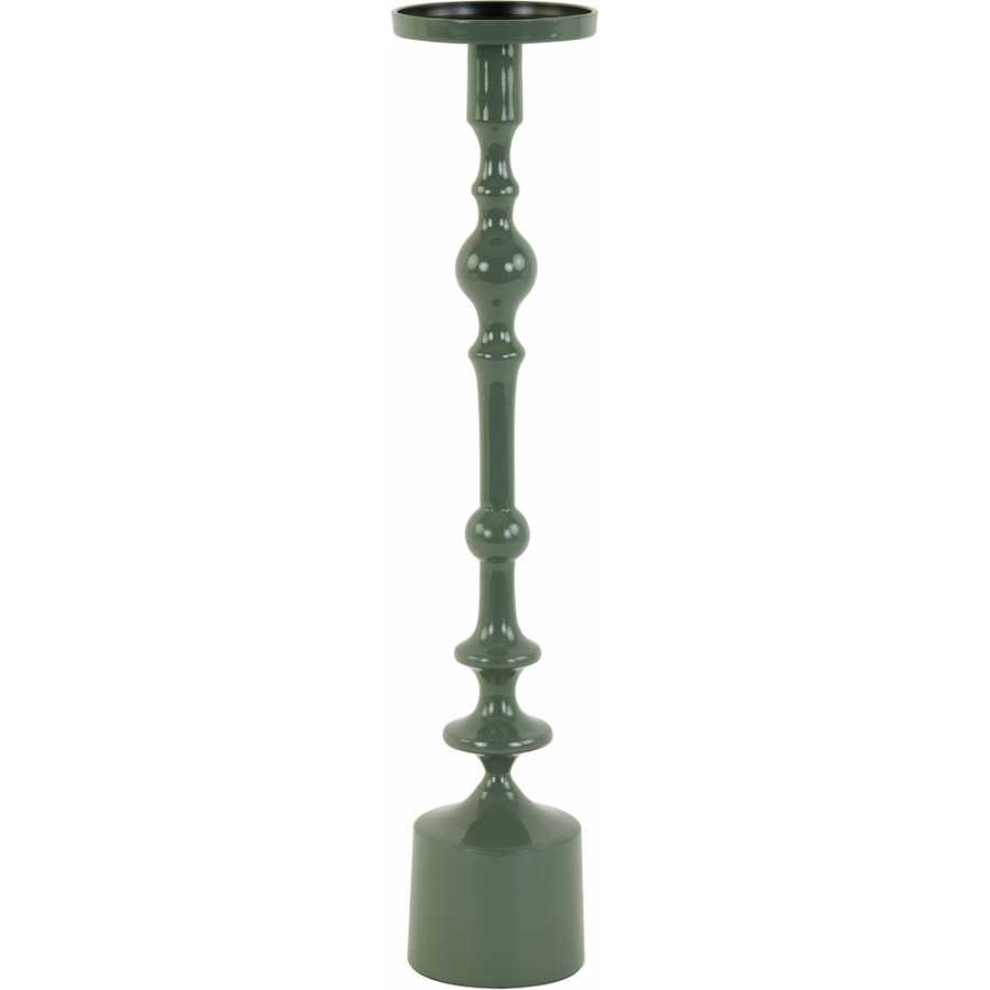Light and Living Sheva Candle Holder - Shiny Green - Large