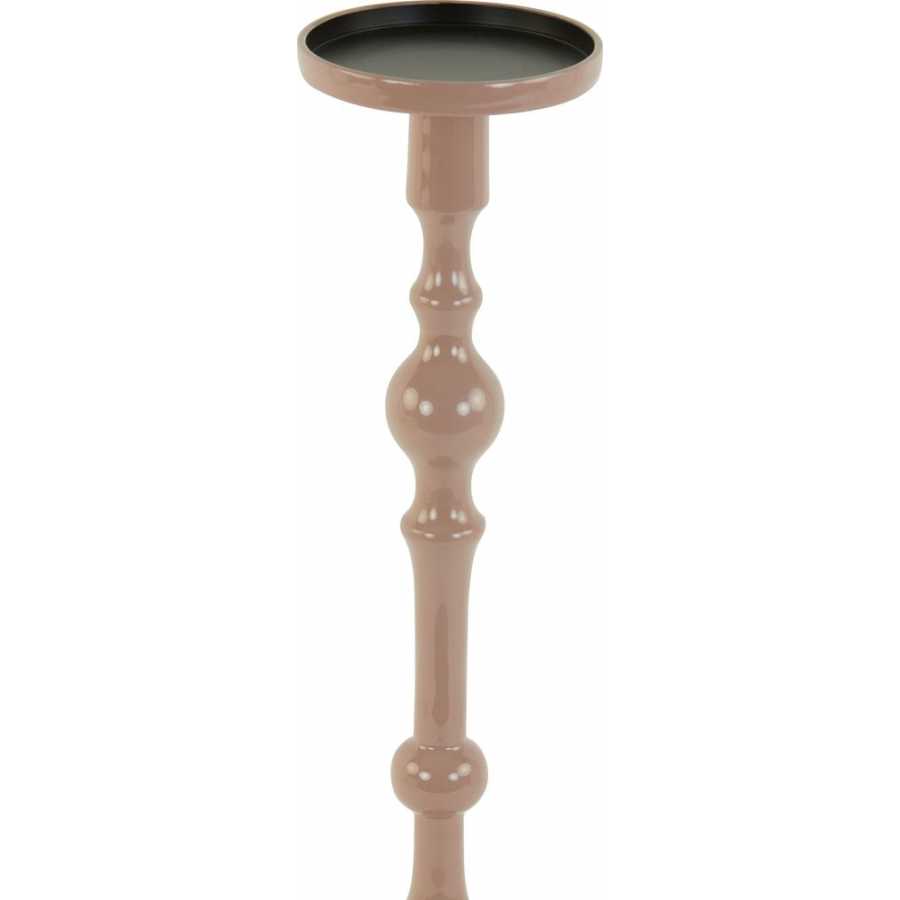 Light and Living Sheva Candle Holder - Shiny Pink