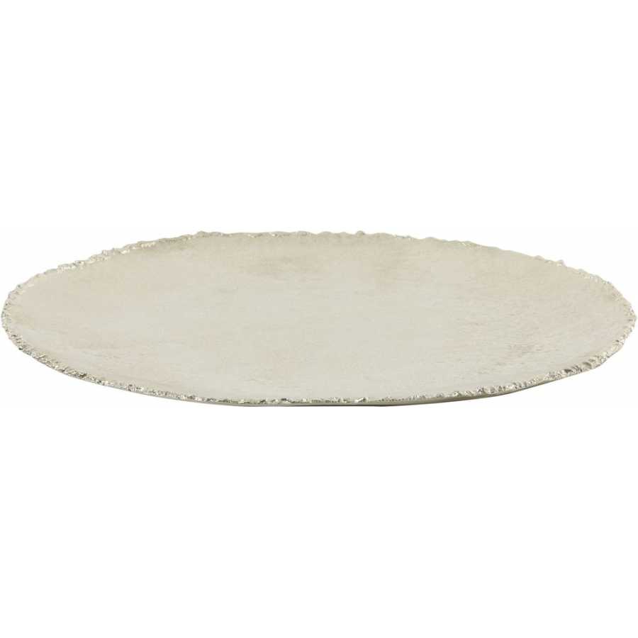 Light and Living Xibor Serving Plate - Nickel - Small