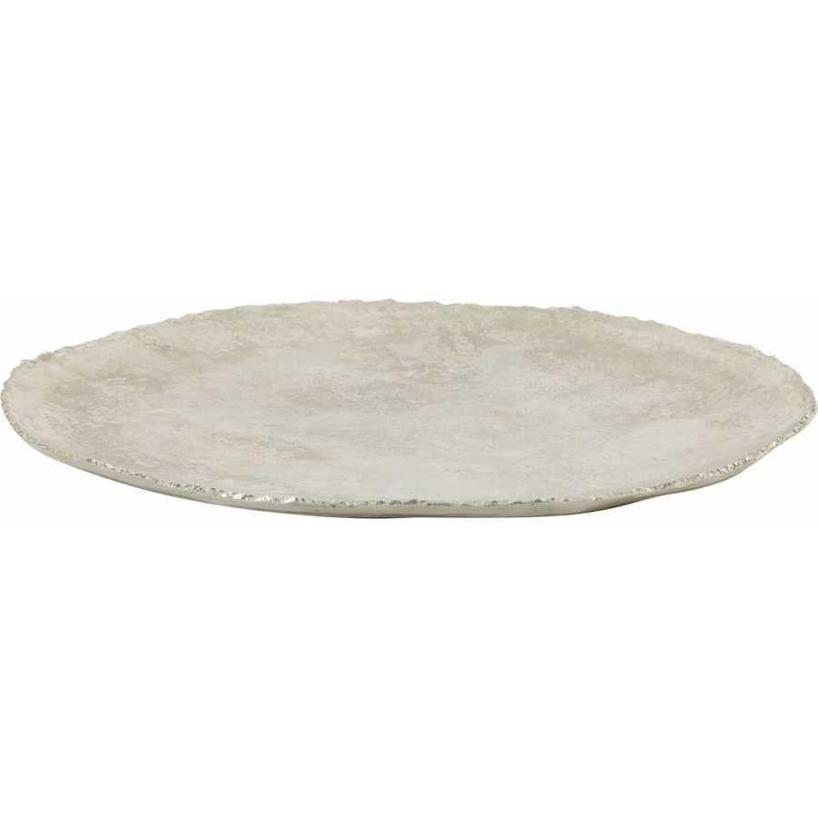 Light and Living Xibor Serving Plate - Nickel - Large