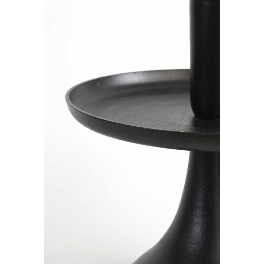 Light and Living Zembi Round Floor Vase - Black
