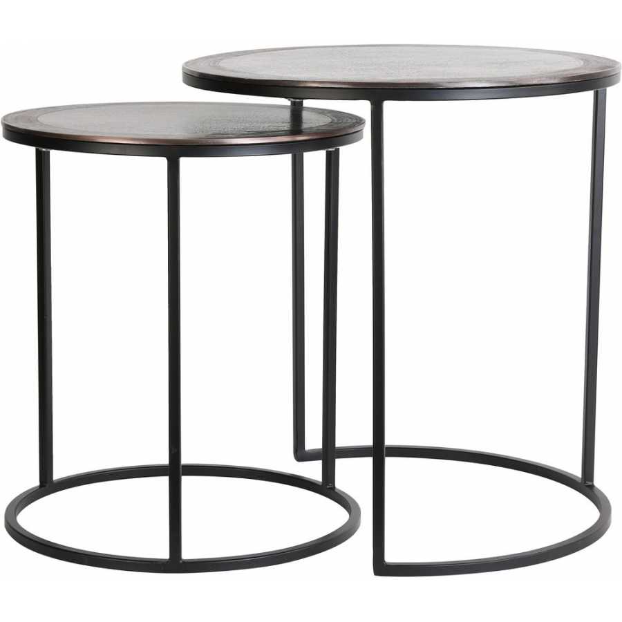 Light and Living Talca Side Tables - Set of 2 - Copper