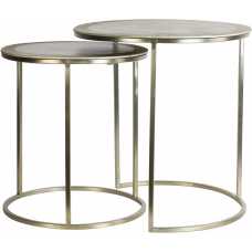 Light and Living Talca Nest of Side Tables - Set of 2 - Gold