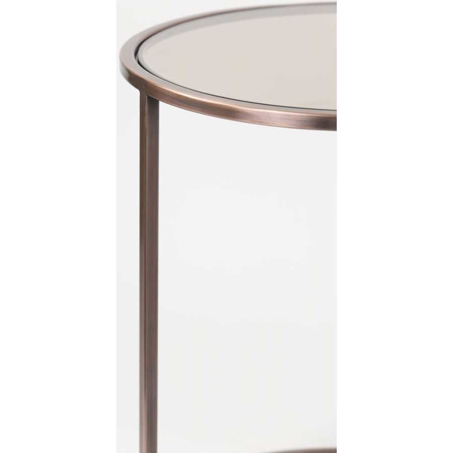 Light and Living Duarte Side Tables - Set of 2 - Copper