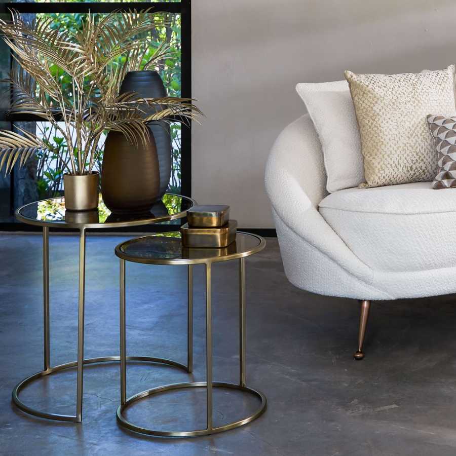 Light and Living Duarte Side Tables - Set of 2 - Gold