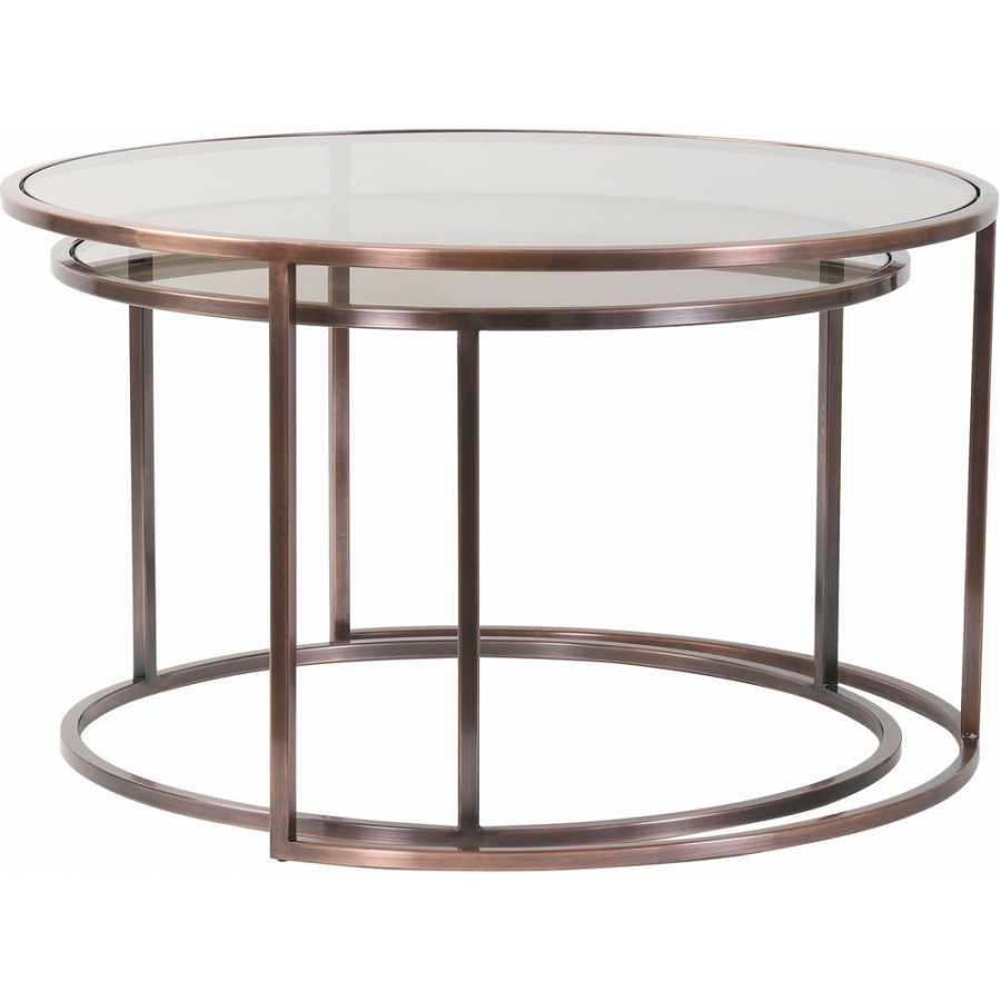 Light and Living Duarte Coffee Tables - Set of 2 - Copper