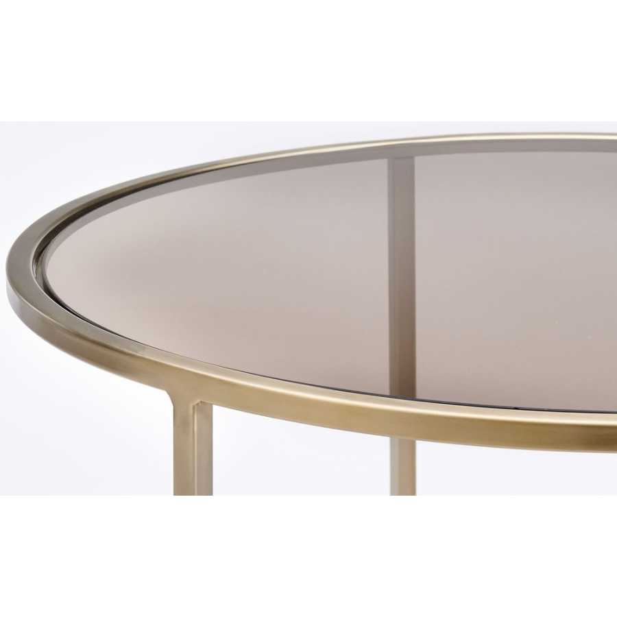 Light and Living Duarte Coffee Tables - Set of 2 - Gold