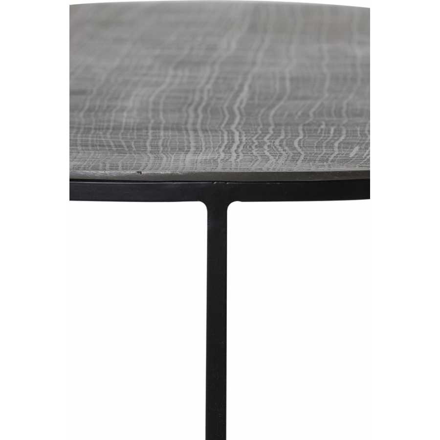 Light and Living Rengo Side Tables - Set of 2 - Black & Bronze