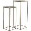 Light and Living Chisa High Side Tables - Set of 2 - Bronze