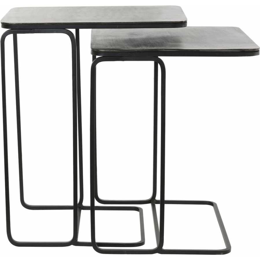 Light and Living Laja Side Tables - Set of 2 - Grey