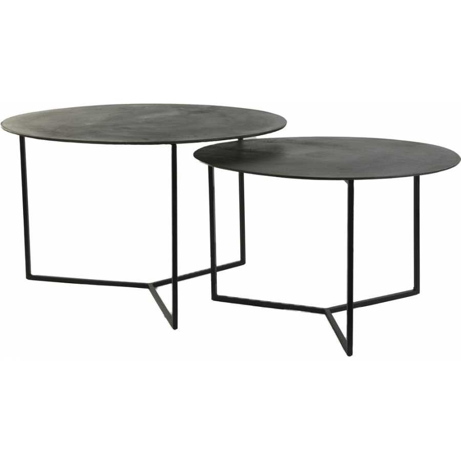 Light and Living Socos Coffee Tabes - Set of 2 - Lead
