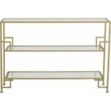 Light and Living Sutera Console Table - Gold & Glass