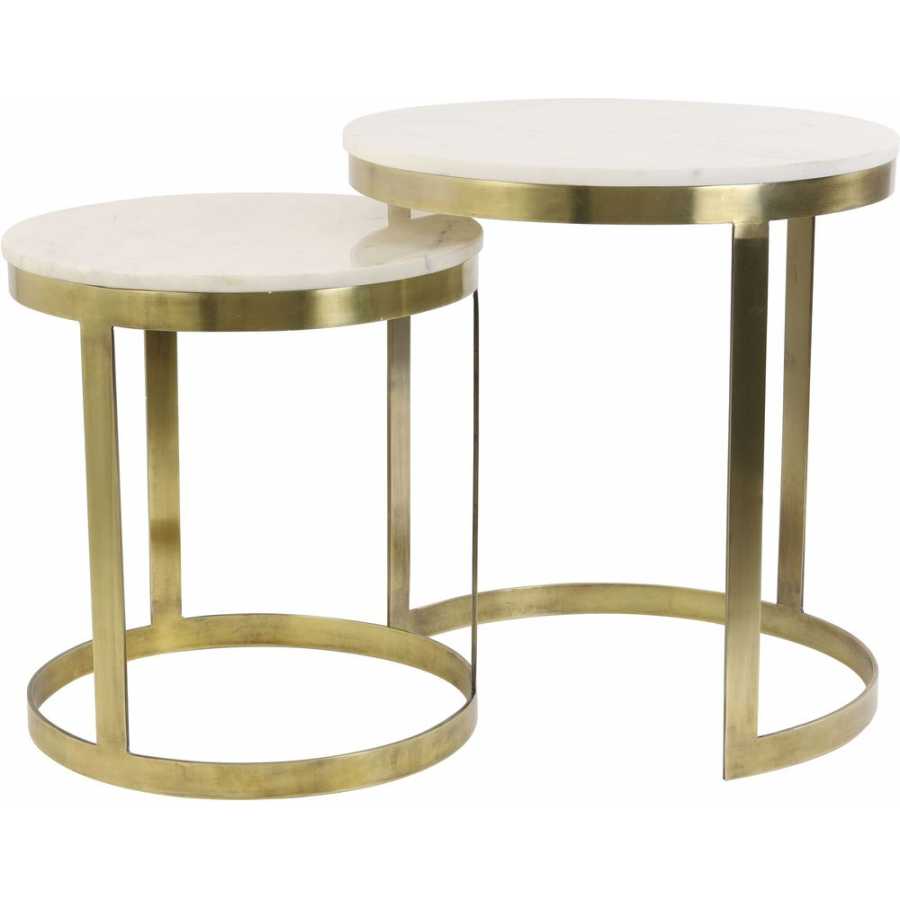 Light and Living Perlato Side Tables - Set of 2