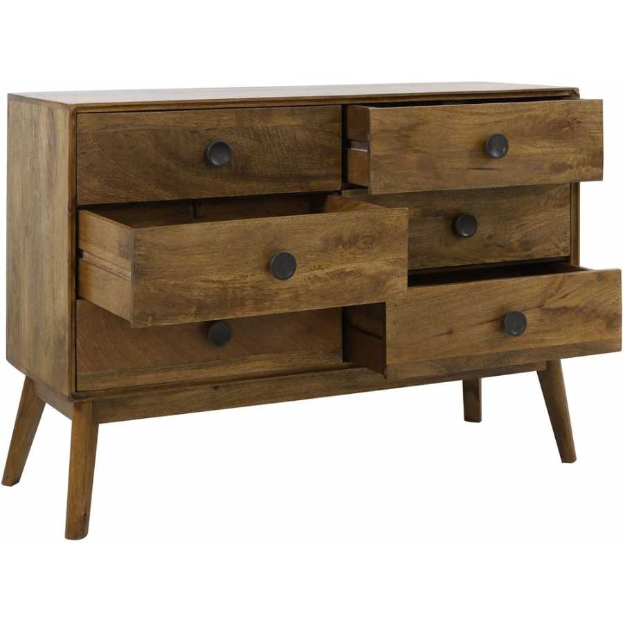 Light and Living Espita 6 Chest of Drawers - Brown