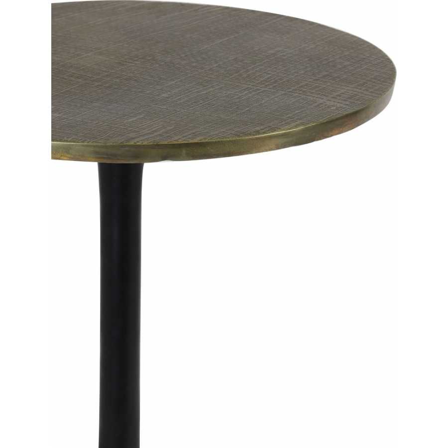 Light and Living Rickerd Side Table - Bronze - Small