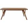 Light and Living Quenza Rectangular Dining Table - Brown