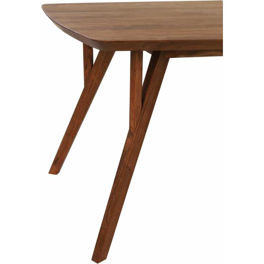Light and Living Quenza Rectangular Dining Table - Brown - Small