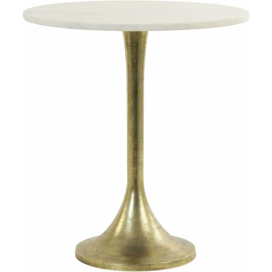 Light and Living Rickerd Side Table - White - Small