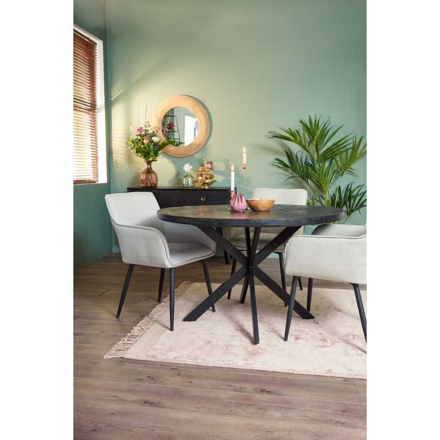 Light and Living Yellov Dining Table - Small