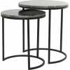 Light and Living Alfio Nest of Side Tables - Set of 2