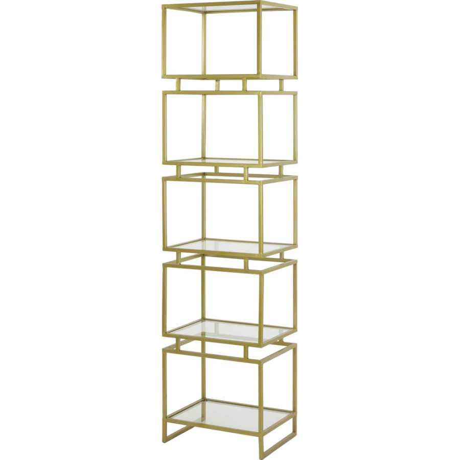 Light and Living Lucambo Display Cabinet - Bronze & Clear