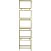 Light and Living Lucambo Shelving Unit - Bronze & Clear