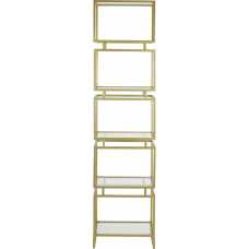 Light and Living Lucambo Shelving Unit - Bronze & Clear