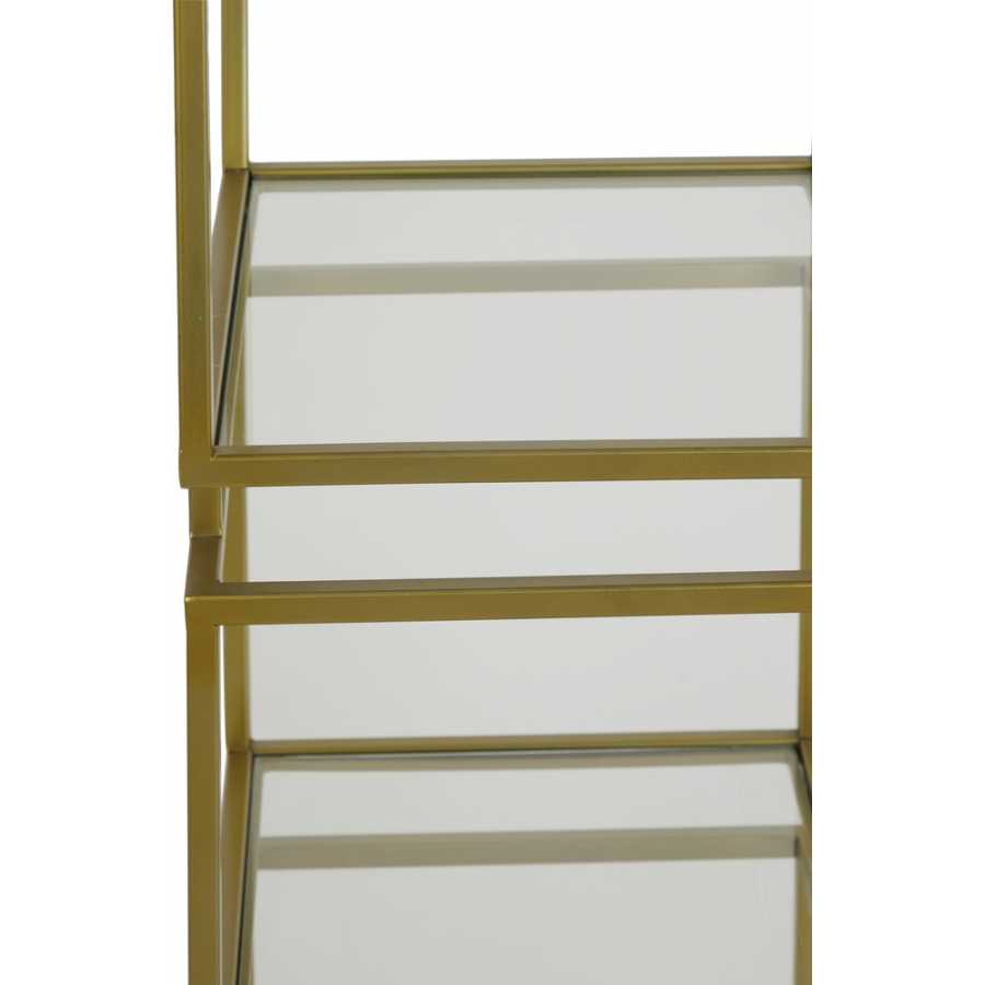 Light and Living Lucambo Display Cabinet - Bronze & Clear