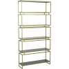 Light and Living Lucambo Wide Shelving Unit - Bronze & Smoked