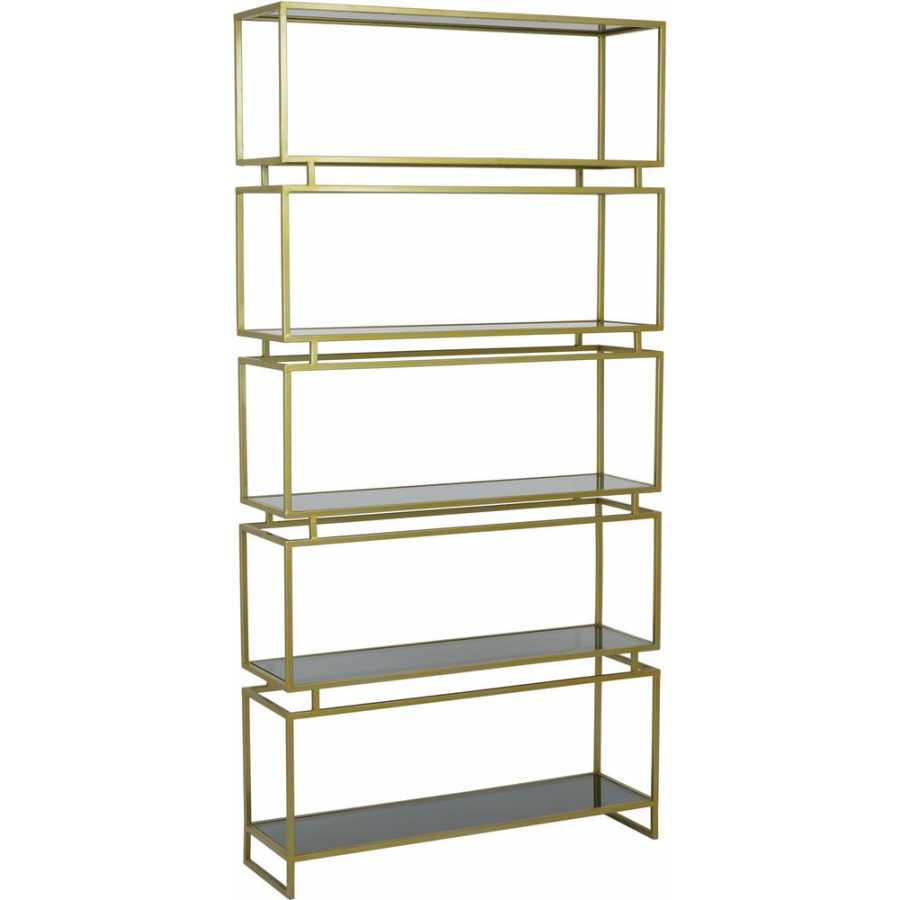 Light and Living Lucambo Wide Display Cabinet - Bronze & Smoked
