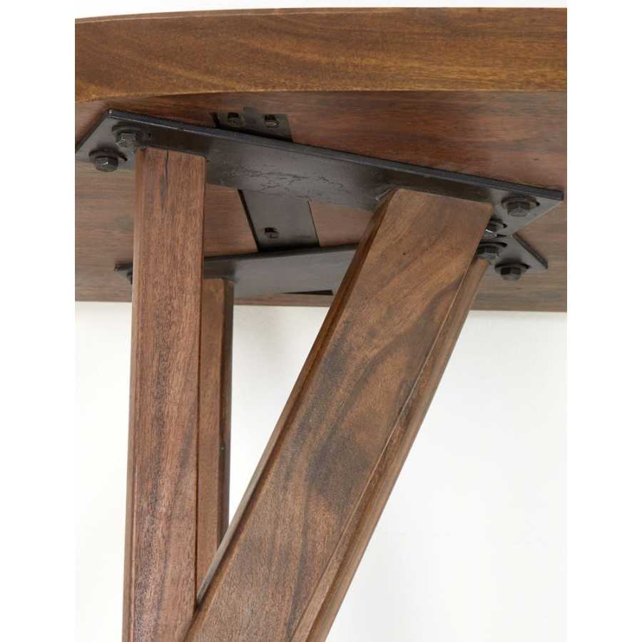 Light and Living Quenza Console Table - Brown