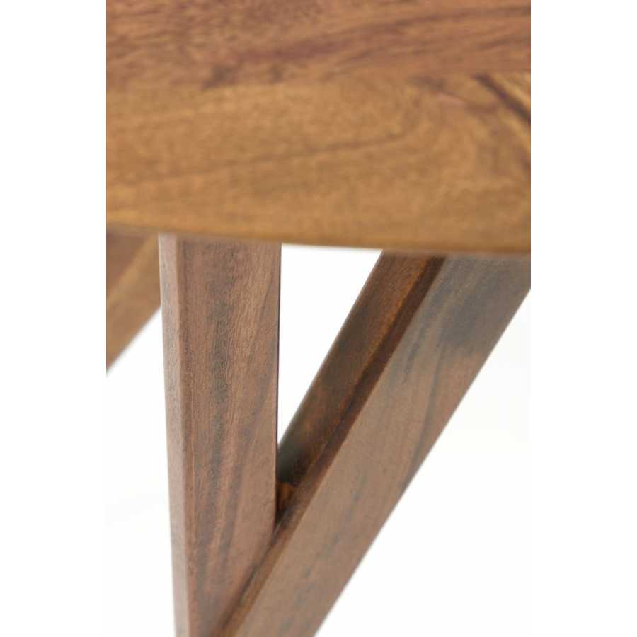 Light and Living Quenza Console Table - Brown