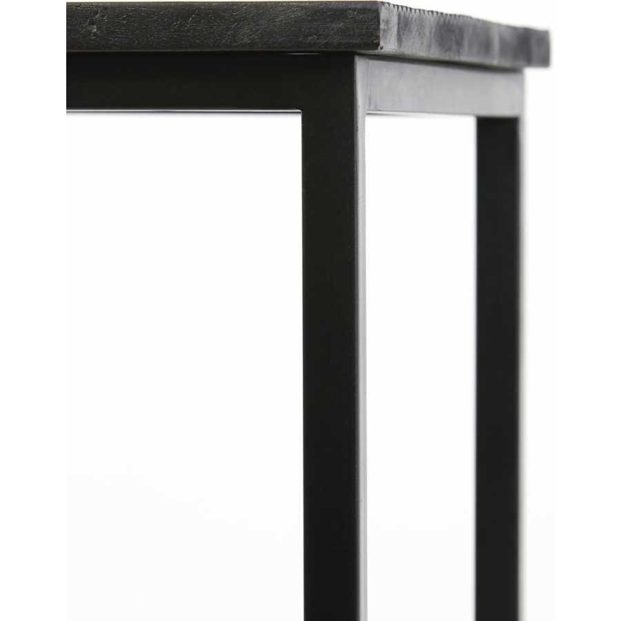 Light and Living Bryson High Side Tables - Set of 2 - Black