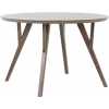Light and Living Quenza Round Dining Table - Brown