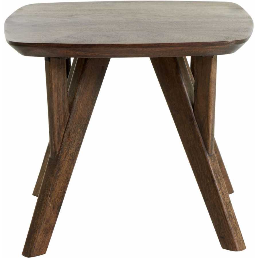 Light and Living Quenza Side Table - Brown - Small