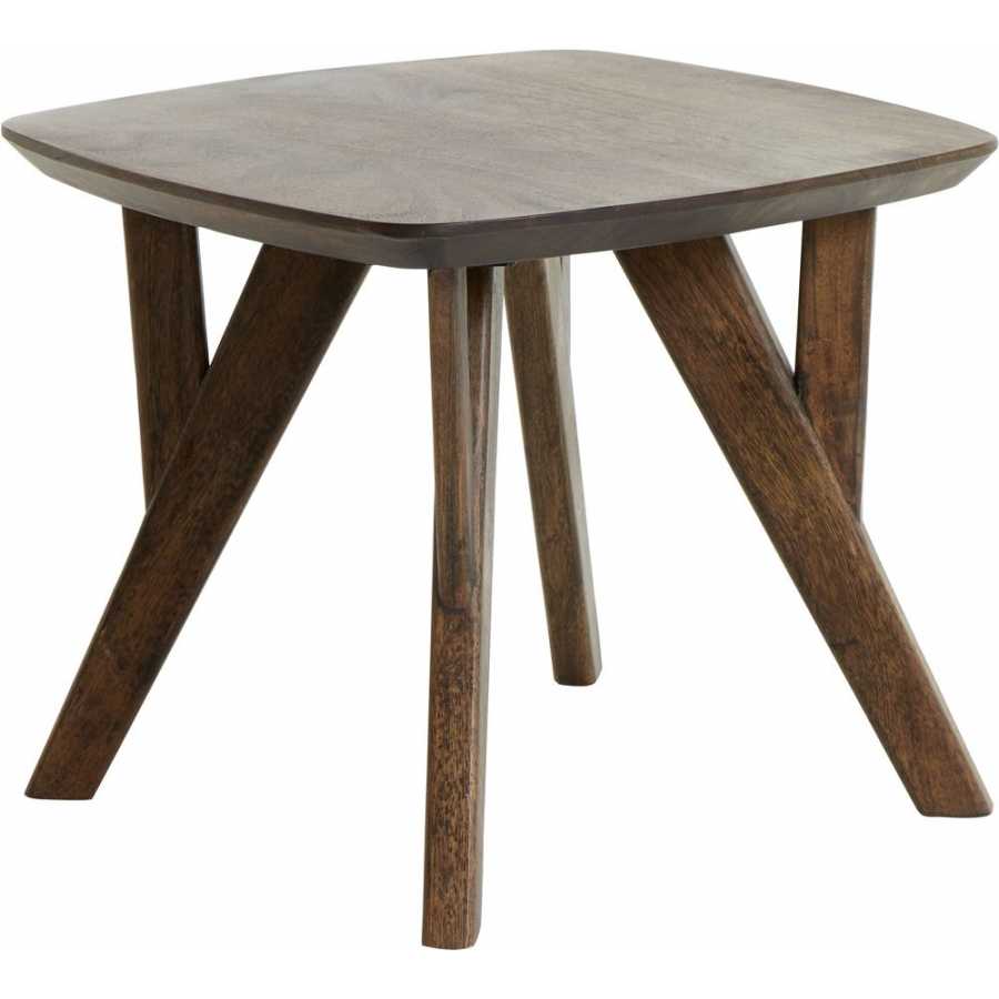 Light and Living Quenza Side Table - Brown - Small