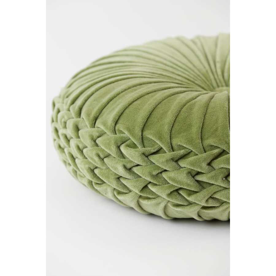 Light and Living Berend Round Cushion - Green