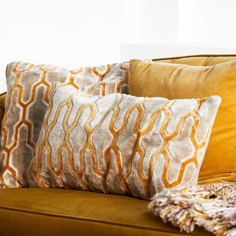 Light and Living Jembana Rectangular Cushion - Yellow